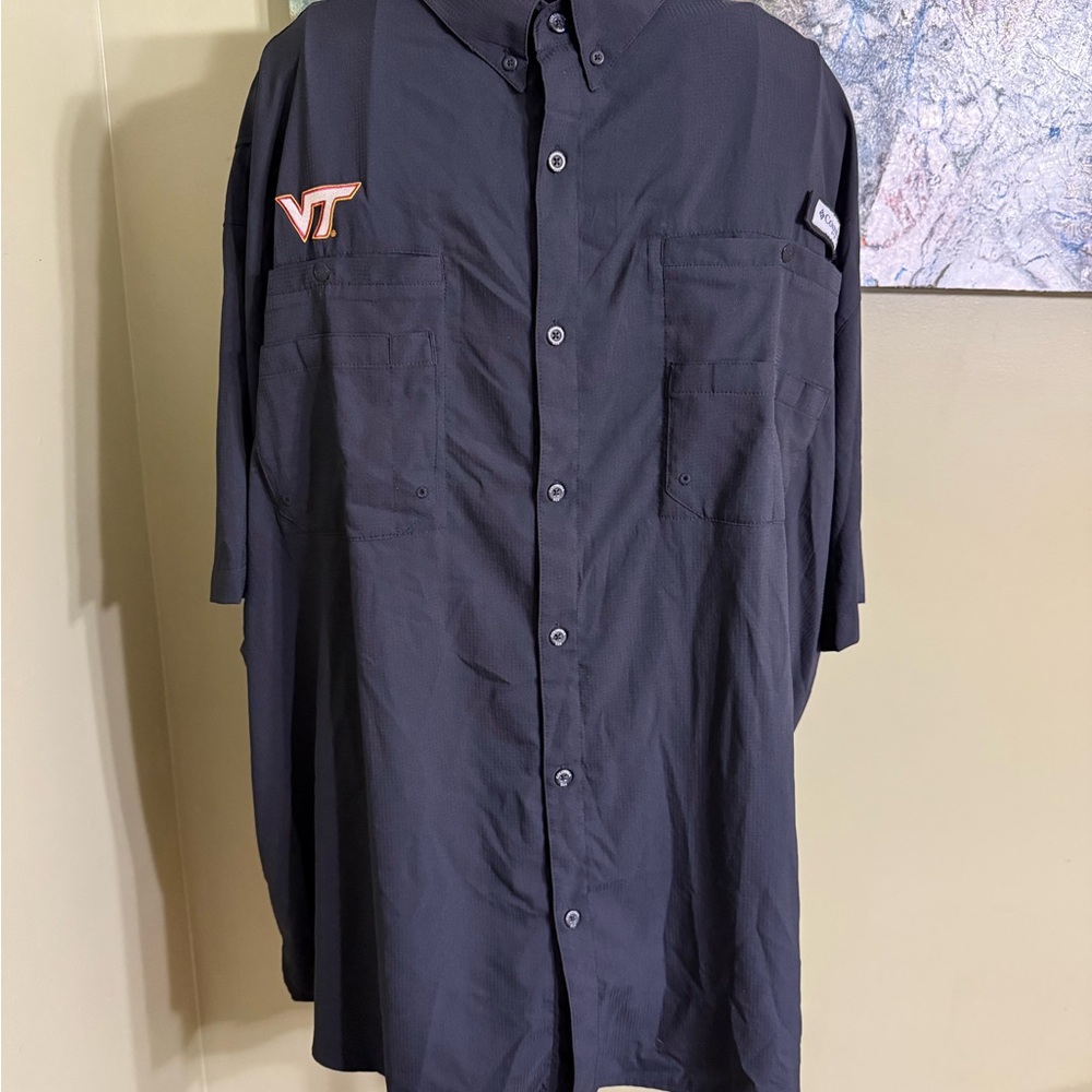 Black VT Men's Columbia Shirt